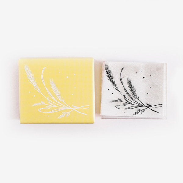 Flower Garden Rubber Stamp - Rye Supply