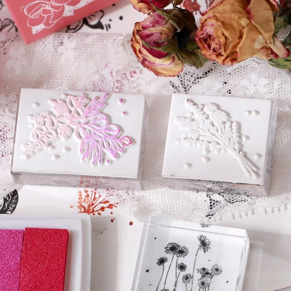 Flower Garden Rubber Stamp - Magnolia Online Hot Sale - Image 4