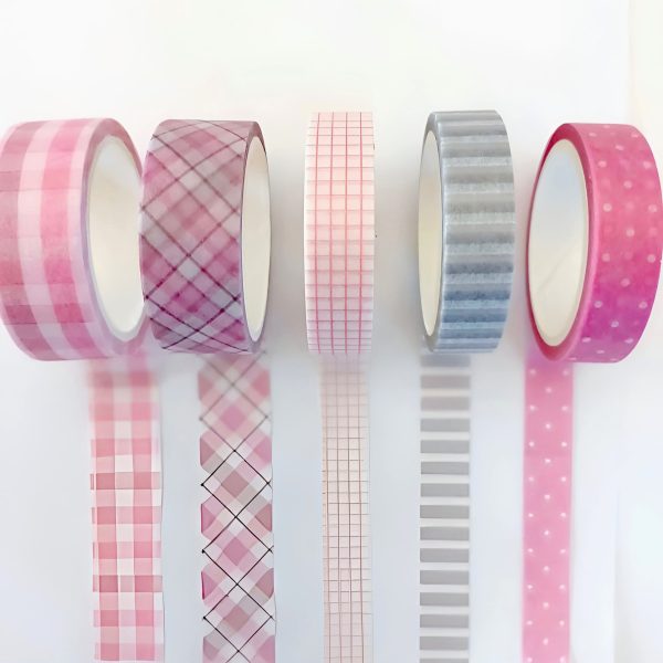 Mind Wave Lifeful Masking Tapes - Set of 5 - Pink Cheap - Image 2