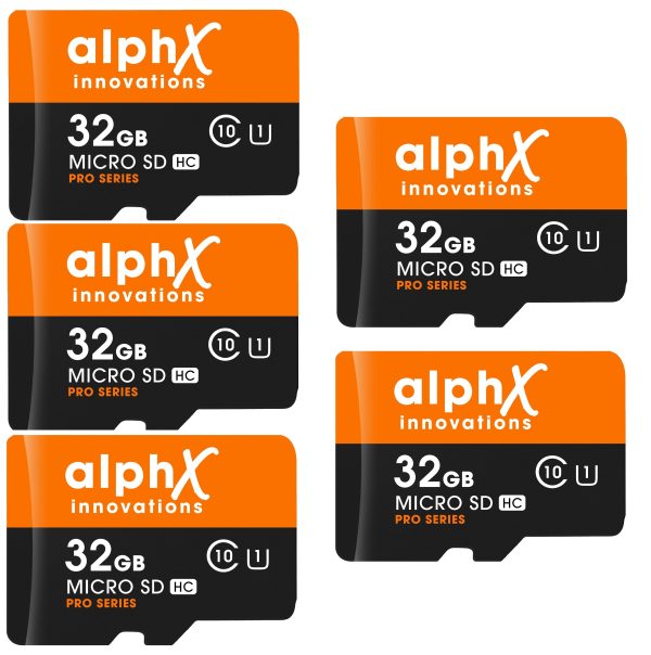 AlphX 32gb 3 pack Micro SD High Speed Class 10 Memory Cards Online Sale
