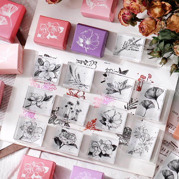 Flower Garden Rubber Stamp - Magnolia Online Hot Sale - Image 2