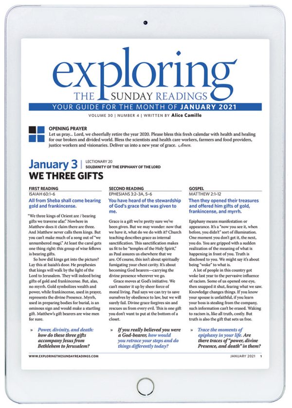 January 2021 Exploring the Sunday Readings Digital Edition Online now